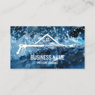 Professional Pressure Washing Power Masculine Bu Business Card