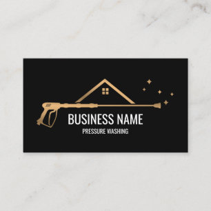 Professional Pressure Washing Power Masculine Bu Business Card