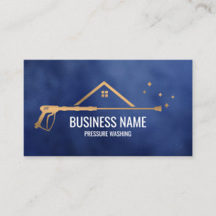 Professional Pressure Washing Power Masculine Bu Business Card