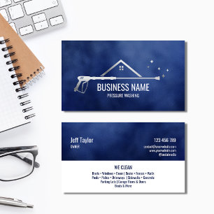 Professional Pressure Washing Power Masculine Bu Business Card