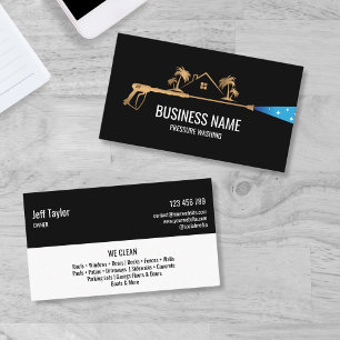 Professional Pressure Washing Power  Masculine  Bu Business Card