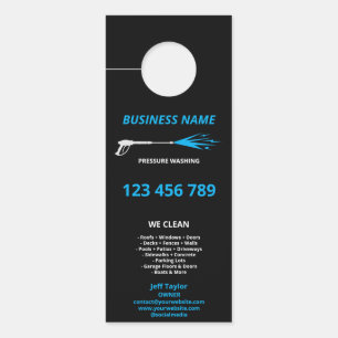 Professional Pressure Washing Power Washing Busine Door Hanger