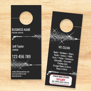 Professional Pressure Washing Power Washing Busine Door Hanger