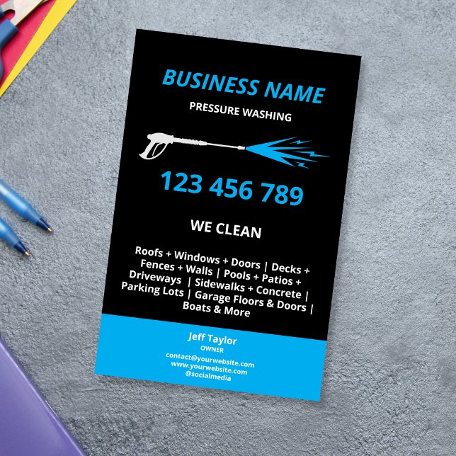 Professional Pressure Washing Power Washing Busine Flyer (Creator Uploaded)