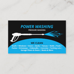 Professional Pressure Washing Power Washing Business Card