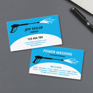 Professional Pressure Washing Power Washing Business Card