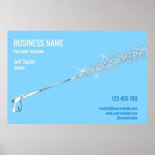 Professional Pressure Washing Power Washing Clean Poster