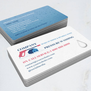Professional Pressure Washing Power Washing Logo Business Card