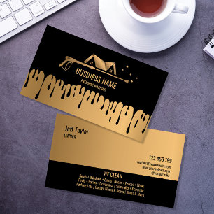 Professional Pressure Washing Power Washing Roof B Business Card