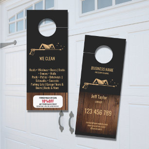 Professional Pressure Washing Power Washing Roof   Door Hanger