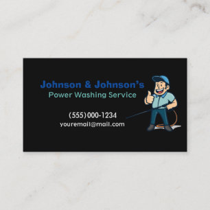 Professional Pressure Washing Service Business Car Card