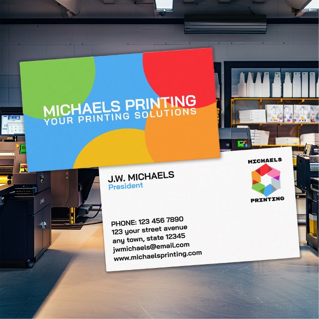 Professional Printing Company Business Card (Creator Uploaded)