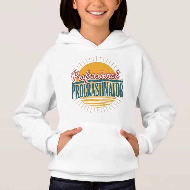 Professional Procrastinator Retro T-Shirt – Funny  (Front)