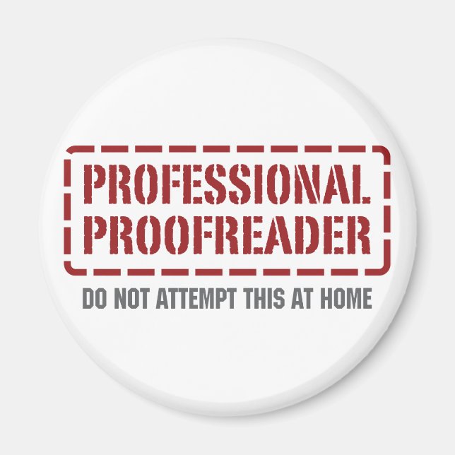 Professional Proofreader Magnet (Front)