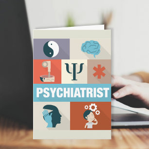 Professional Psychiatrist Iconic Designed Card