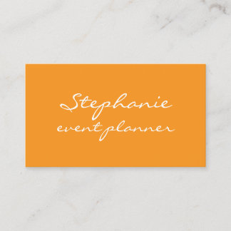 Professional Pumpkin Orange Fall Autumn Colourful Business Card