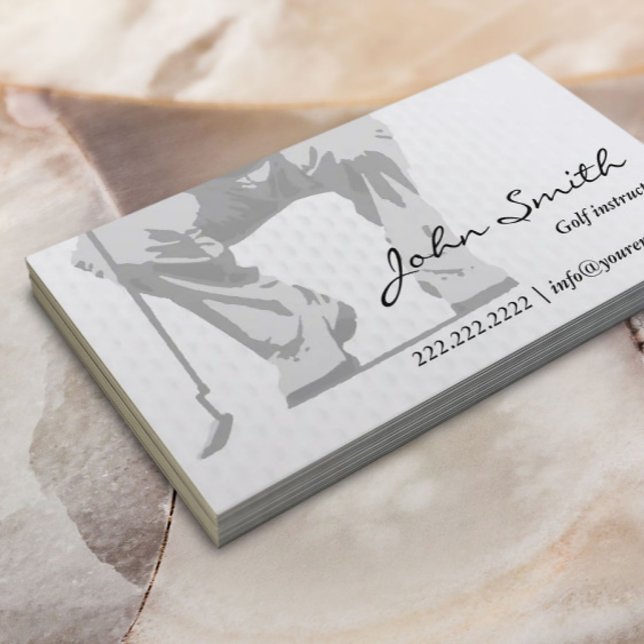 Professional Putt Golf Instructor Business Card (Creator Uploaded)