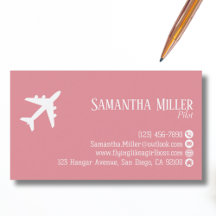Professional QR Code Aviation Pink White Custom
