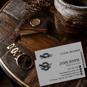 Professional QR Code Employee Pilot Aeroplane Business Card