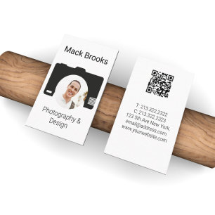 Professional QR Code Photography & Design Business Card
