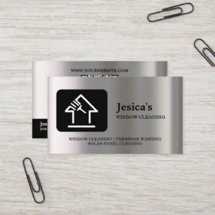 Professional QR Code Washing Power Window Cleaning Business Card