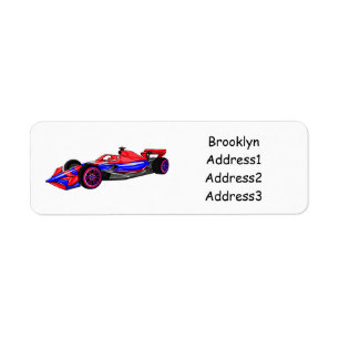 Professional racing car cartoon illustration