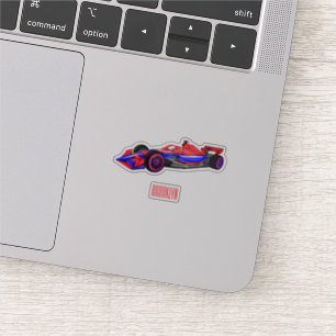 Professional racing car cartoon illustration
