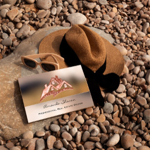 Professional Real Estate Agent Broker Luxury House Business Card
