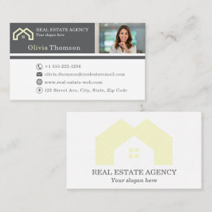 Professional Real estate agent photo  Business Card