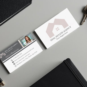 Professional Real estate agent photo  Business Card