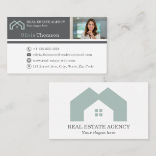 Professional Real estate agent photo  Business Card