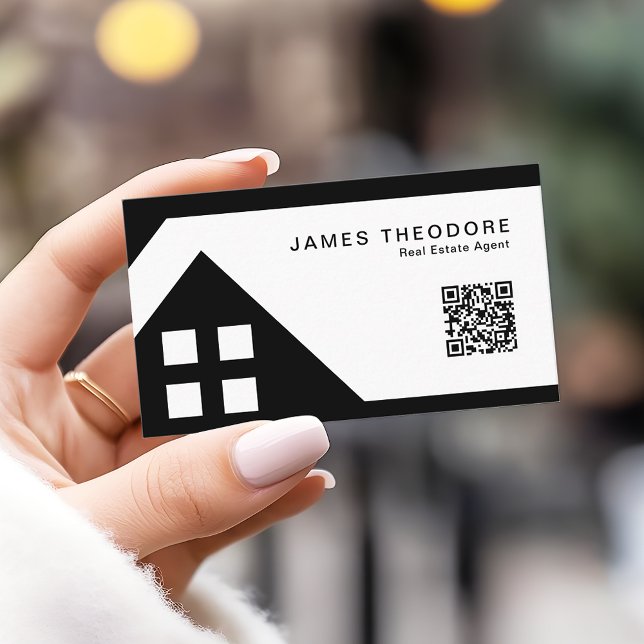 Professional Real Estate Agents RQ Code Business Card (Creator Uploaded)