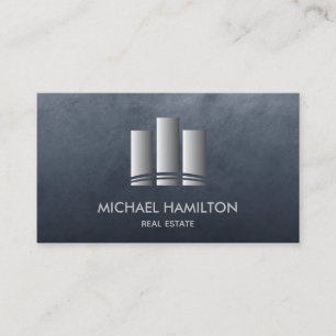 Professional real estate construction logo business card