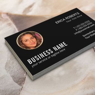 Professional Real Estate Elegant Instagram Photo Business Card