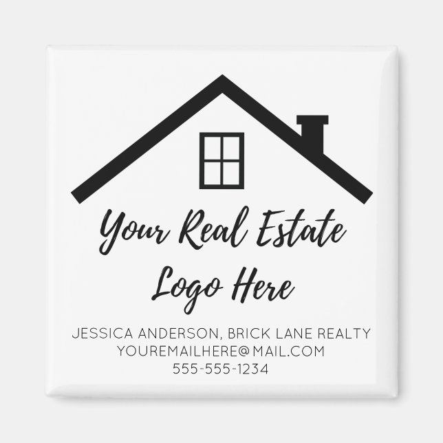 Professional Real Estate Marketing Logo  Magnet (Front)