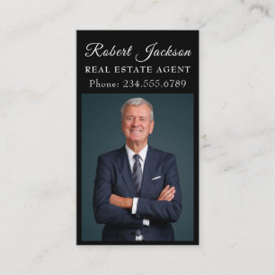 Professional Real Estate Photo Layout Business Business Card