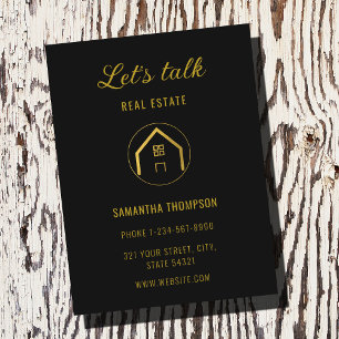 Professional Real Estate Promotional Logo Postcard