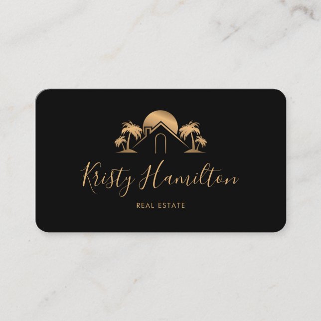 professional real estate realtor add photo QR code Business Card (Front)