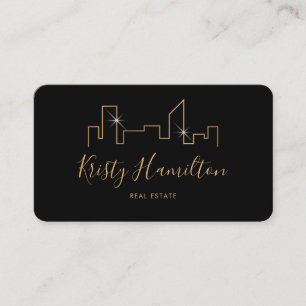 professional real estate realtor add photo QR code Business Card