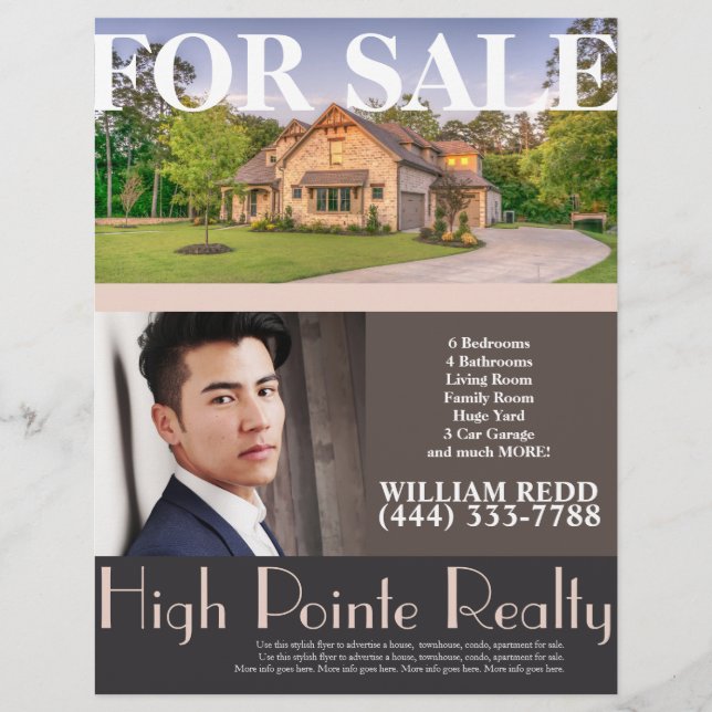 Professional Real Estate Realty Flyer For Sale (Front)