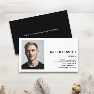 Professional Real State Agent Photo Business Card