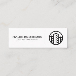 Professional Realtor Investor Mini Business Card
