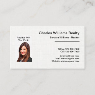 Professional Realtor Photo Business Cards Template