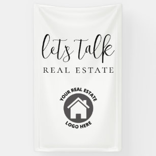 Professional Realty Let's Talk Real Estate Logo Banner