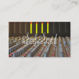 Professional Recording Studio Music Artists Business Card