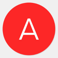 Professional red monogram initial letter