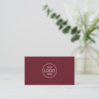Professional Red Wine Add your Logo Business Card