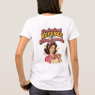Professional Referee Sibling Arguments Retro Comic T-Shirt