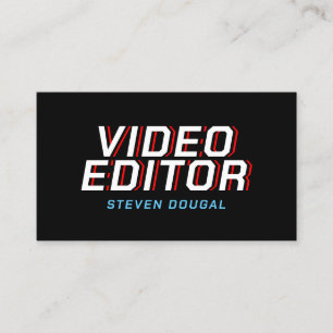 Professional retro minimalist business card