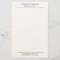 Professional Retro Style Elegant Plain Simple